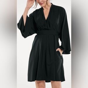 Coolibar women’s xl Navia cover up kimono dress swim upf 50+ sun safe new